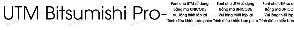 UTM Bitsumishi Pro字体转换